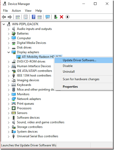 Windows 10 and dodgy ATI Mobility Radeon HD 4670 drivers